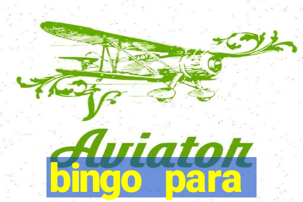 bingo para despedida de solteira para imprimir